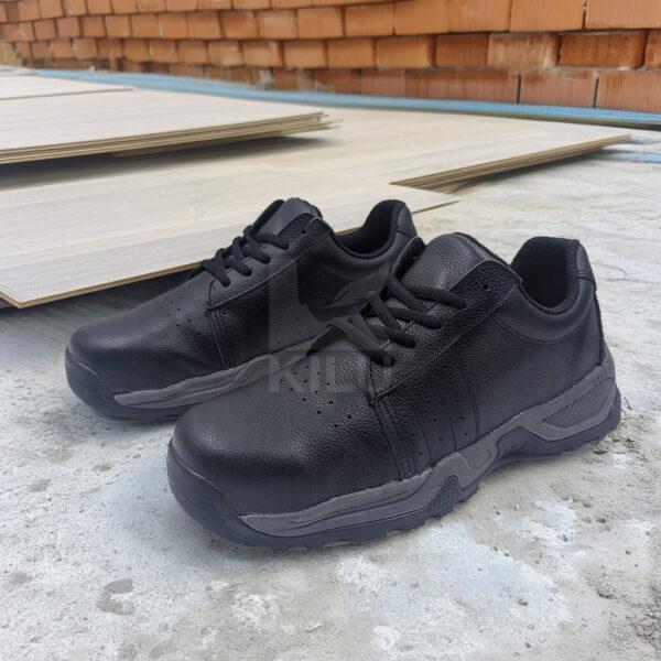 AI示意圖商品圖 黑色輕量短筒安全鞋